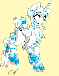 Size: 522x672 | Tagged: safe, artist:kyuu-vixen-cosplay, oc, oc only, alicorn, pony, alicorn oc, solo, unshorn fetlocks