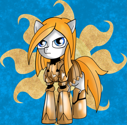 Size: 1009x994 | Tagged: safe, artist:mytatsur, oc, oc only, armor, cutie mark, guard, solo