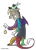 Size: 641x890 | Tagged: safe, artist:spainfischer, discord, draconequus, mad hatter, male, solo