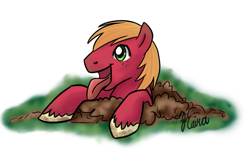 Size: 915x607 | Tagged: safe, artist:dispozition, artist:naira, big macintosh, earth pony, pony, male, solo, stallion