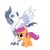 Size: 512x512 | Tagged: safe, derpibooru import, scootaloo, absol, mega absol, pokémon