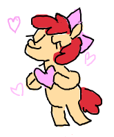 Size: 165x197 | Tagged: safe, artist:the_whistler, apple bloom, drawplanet, flockdraw, flockmod, heart, valentine