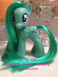 Size: 766x1024 | Tagged: safe, artist:sunshine29102, medley, g1, custom, g1 to g4, generation leap, irl, photo, solo, toy