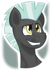 Size: 4544x6333 | Tagged: safe, artist:bcpony, artist:gray-gold, thunderlane, pegasus, pony, absurd resolution, bust, grin, male, portrait, simple background, smiling, solo, stallion, transparent background