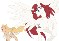 Size: 5550x3900 | Tagged: safe, artist:mattwilson83, oc, oc:fausticorn, oc:taralicious, lauren faust, ponified, tara strong