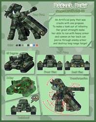 Size: 1024x1299 | Tagged: safe, artist:vavacung, oc, oc only, oc:prototype aegis, original species, armor, comic sans, grammar error, misspelling, plot, tank (vehicle), tank pony, transformers