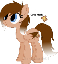 Size: 337x371 | Tagged: safe, artist:dorky-oreo-pone, oc, oc only, oc:cinnamon toast, original species, base used, plush pony, plushie, solo