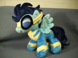 Size: 1024x768 | Tagged: safe, artist:xsjado78, soarin', irl, photo, plushie, solo, that pony sure does love pies