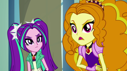 Size: 1904x1064 | Tagged: safe, screencap, adagio dazzle, aria blaze, equestria girls, rainbow rocks, animation error, derp, great moments in animation