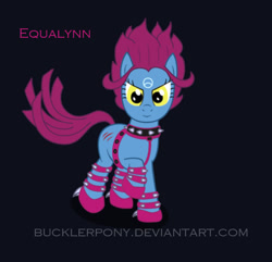 Size: 592x570 | Tagged: safe, artist:bucklerpony, evelynn, league of legends, ponified, solo