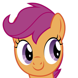 Size: 5000x5000 | Tagged: safe, artist:rainbowderp98, scootaloo, absurd resolution, cute, simple background, smiling, transparent background, vector