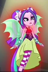 Size: 1357x2033 | Tagged: safe, screencap, aria blaze, equestria girls, rainbow rocks, fin wings, ponied up, sleeveless, solo