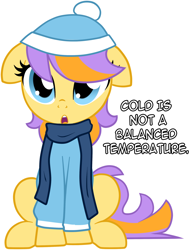 Size: 1280x1677 | Tagged: safe, artist:furrgroup, ask libra pony, clothes, coat, libra, ponyscopes, scarf, winter