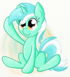 Size: 1077x1181 | Tagged: safe, artist:springveil, derpibooru import, lyra heartstrings, raised hoof, solo