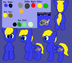 Size: 3960x3460 | Tagged: safe, artist:askchubbytwilight, oc, oc only, pegasus, pony, blue, reference sheet