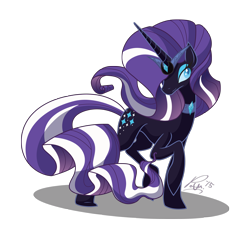 Size: 2708x2575 | Tagged: safe, artist:utahraptorz-poniez, nightmare rarity, high res, simple background, solo, transparent background