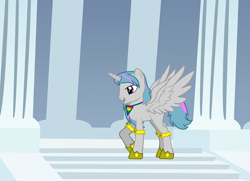 Size: 900x650 | Tagged: safe, oc, oc only, oc:solaris, alicorn, pony, pony creator, alicorn oc, blank flank, prince