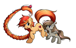 Size: 1200x762 | Tagged: safe, artist:secret-pony, oc, oc only, oc:dawning star, oc:doodles, braid, long mane