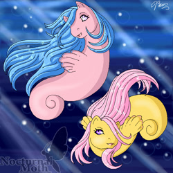 Size: 700x700 | Tagged: safe, artist:chibi-warmonger, high tide, wavedancer, sea pony, g1