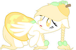 Size: 985x654 | Tagged: safe, artist:afropuppy, oc, oc only, pegasus, pony, pumpkin, solo