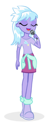 Size: 562x1433 | Tagged: safe, artist:berrypunchrules, cloudchaser, equestria girls, equestria girls-ified, microphone, singing, solo
