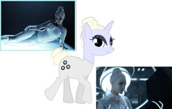 Size: 1133x721 | Tagged: safe, artist:issmafia, gem, ponified, tron, tron legacy