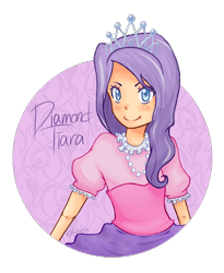 Size: 450x550 | Tagged: safe, artist:jellystick, diamond tiara, human, humanized, necklace, solo