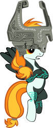 Size: 999x2413 | Tagged: safe, artist:sadlylover, midna, nintendo, ponified, simple background, solo, the legend of zelda, the legend of zelda: twilight princess, transparent background, vector