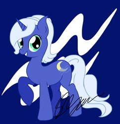 Size: 930x960 | Tagged: safe, artist:shannonolson, oc, oc only, oc:moonlight mist, elf pony, pony, unicorn, solo