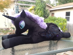 Size: 2560x1920 | Tagged: safe, artist:neysanight, nightmare moon, irl, photo, plushie, solo