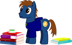 Size: 1259x786 | Tagged: safe, artist:pacificgreen, oc, oc only, earth pony, pony, book, ponysona, simple background, solo, tea, transparent background, vector