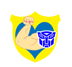 Size: 479x443 | Tagged: safe, artist:odiz, cutie mark, simple background, strongarm, transformers, transformers robots in disguise (2015), transparent background, vector