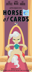 Size: 1024x2286 | Tagged: safe, artist:cxfantasy, lady justice, mayor mare, swift justice, tall order, horse of cards, house of cards, solo