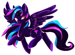 Size: 3353x2500 | Tagged: safe, artist:corelle-vairel, oc, oc only, oc:skinny love, pegasus, pony, neon, solo