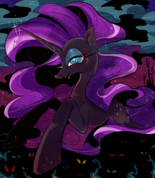 Size: 990x1137 | Tagged: safe, artist:29axa, nightmare rarity, pony, unicorn, female, mare, solo