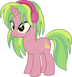 Size: 838x894 | Tagged: safe, artist:gingerscribbs, lemon zest, pony, unicorn, equestria girls, friendship games, crystal prep academy, crystal prep shadowbolts, cute, equestria girls ponified, female, headphones, ponified, simple background, smiling, solo, transparent background, updated, vector, zestabetes