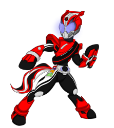 Size: 1476x1663 | Tagged: safe, artist:fourze-pony, pony, armor, bipedal, car, crossover, drive, kamen rider, kamen rider drive, ponified, shinnosuke tomari, tire, tokusatsu, vehicle, vehicle theme, visor