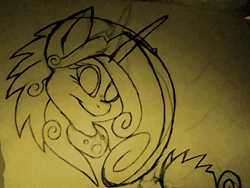 Size: 640x480 | Tagged: safe, artist:divergentassailant, oc, oc only, oc:exavience, alicorn, pony, alicorn oc, bust, necklace, portrait, rough sketch, sketch, solo, tiara, traditional art