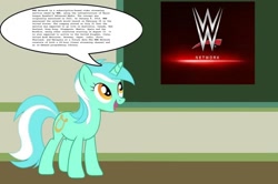 Size: 1774x1176 | Tagged: safe, lyra heartstrings, chalkboard, human studies101 with lyra, meme, tl;dr, wwe, wwe network