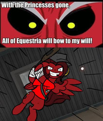 Size: 640x756 | Tagged: safe, lord tirek, oc, oc:ink rose, exploitable meme, meme, scout, team fortress 2, this will end in pain, tirek vs everyone meme