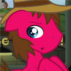 Size: 500x498 | Tagged: safe, oc, oc only, oc:cherry pie, earth pony, pony, ask cherry pie, reporter