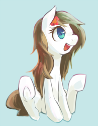 Size: 624x800 | Tagged: safe, artist:temecharo, oc, oc only, oc:hibiscus bloom, solo, underhoof