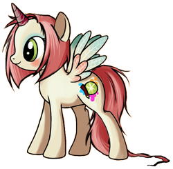 Size: 587x576 | Tagged: safe, artist:darwem0, oc, oc only, alicorn, pony, alicorn oc, solo