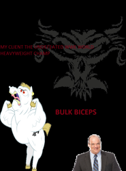 Size: 769x1038 | Tagged: safe, bulk biceps, 1000 years in photoshop, logo, paul heyman, quote, text, wwe