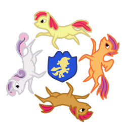 Size: 1300x1328 | Tagged: safe, artist:agnessangel, apple bloom, babs seed, scootaloo, sweetie belle, cutie mark crusaders, cutie mark crusaders patch, epic cmc, simple background, transparent background