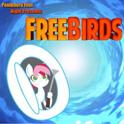 Size: 1000x1000 | Tagged: safe, artist:daisyhead, oc, oc only, oc:flicker, free birds, ponibooru film night