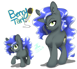 Size: 1783x1614 | Tagged: safe, artist:farewelldecency, oc, oc only, oc:berry tart, next generation, offspring, parent:pinkie pie, parent:pokey pierce, parents:pokeypie, solo