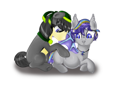 Size: 600x450 | Tagged: safe, artist:halcyon noctem, oc, oc only, oc:night lark, oc:rusty mcshale, bat pony, pony, kicking, pregnant