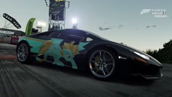 Size: 1920x1080 | Tagged: safe, artist:skating th0mas, screencap, lightning dust, car, forza horizon 2, forza motorsport, lamborghini, lamborghini huracan