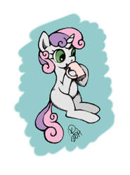 Size: 800x1080 | Tagged: safe, artist:kristieblaze, sweetie belle, pony, unicorn, female, filly, solo